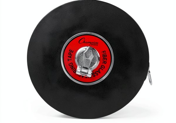 Champion Sports Closed Reel Measure Tape 165 ft Fiberglass Hand Crank-0