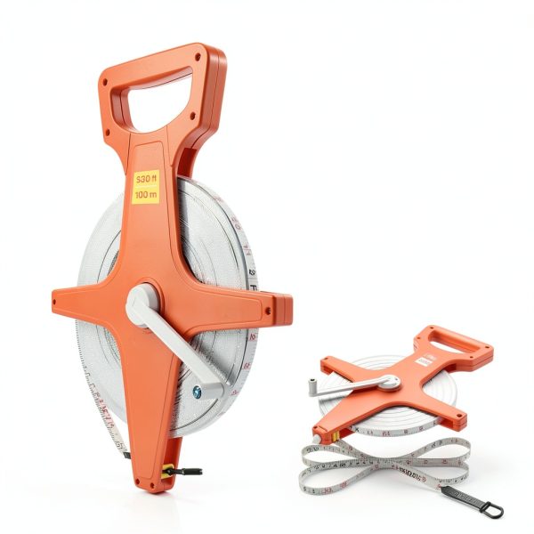 Katzco 300 Feet Open Reel Tape Measure Dual Sided Fiberglass Reel-3