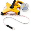 DOWELL Open Reel Tape Measure 165ft Fiberglass Tape Reel Fast Back-4