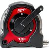 Milwaukee Closed Rl Lng Tape 100' Reel – Black/Red Slide‑Lock Design-1