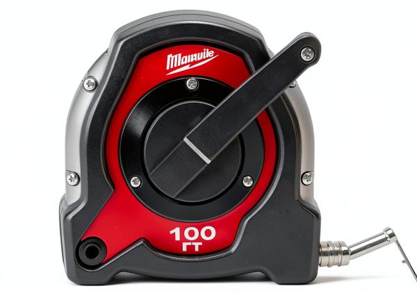 Milwaukee Closed Rl Lng Tape 100' Reel – Black/Red Slide‑Lock Design-1