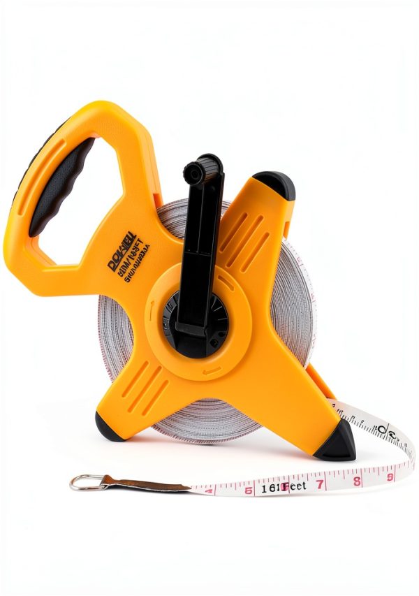 DOWELL Open Reel Tape Measure 165ft Fiberglass Tape Reel Fast Back-0