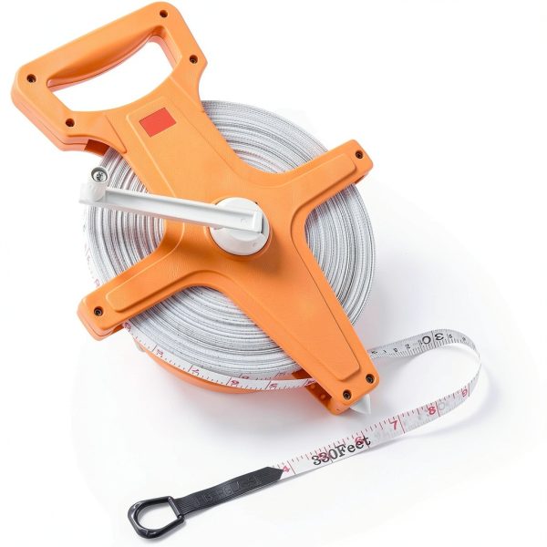Open Reel Tape Measure Toyosport 100m 330ft Dual Sided Measuring Tape-0