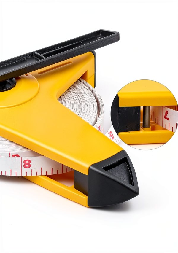DOWELL Open Reel Tape Measure 165ft Fiberglass Tape Reel Fast Back-5