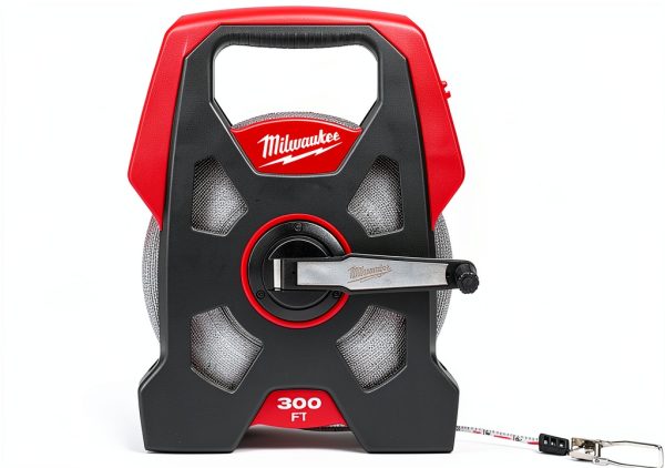 Milwaukee Electric 300 FT Open Reel Tape Red Metal 91.4m-0