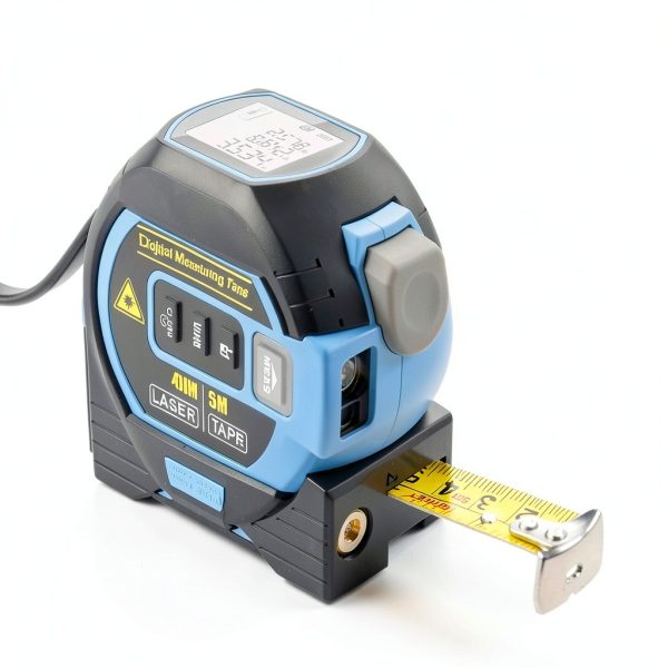 Almighty Ruler 3-in-1 Measuring Tape LCD 16ft Rangefinder Yellow-1