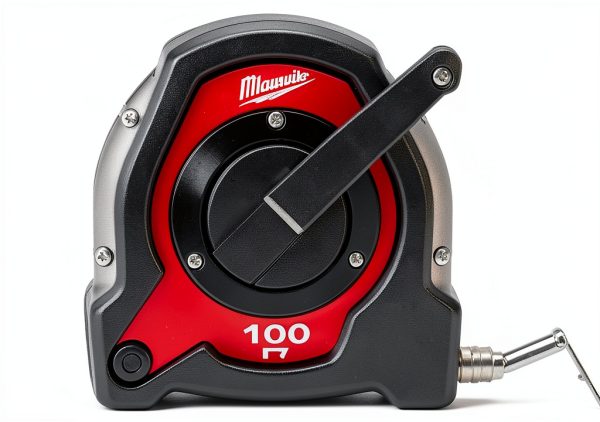 Milwaukee Closed Rl Lng Tape 100' Reel – Black/Red Slide‑Lock Design-0