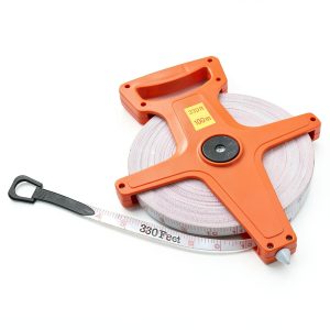 Katzco 300 Feet Open Reel Tape Measure Dual Sided Fiberglass Reel-0