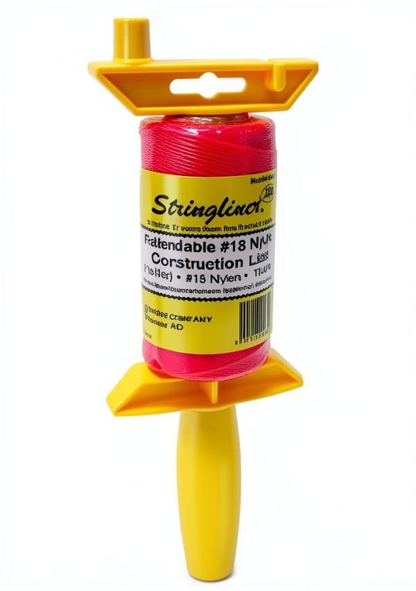 Stringliner 25162 Braided Tape Reel 250ft Reloadable Line Pink-0