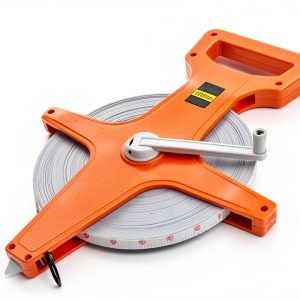 Open Reel Fiberglass Tape Measure Bdwievn 330FT (100M) Orange-0