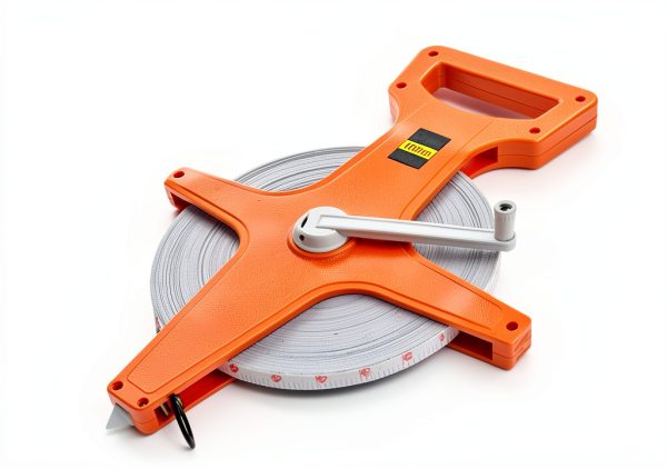 Open Reel Fiberglass Tape Measure Bdwievn 330FT (100M) Orange-0
