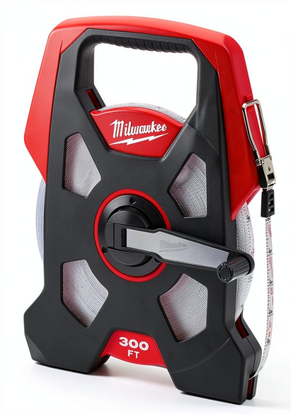 Milwaukee Electric 300 FT Open Reel Tape Red Metal 91.4m-2
