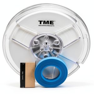 TME Leader Tape Open Reel Opaque White 1/4 inch x 500 Ft Splicing Tape-0