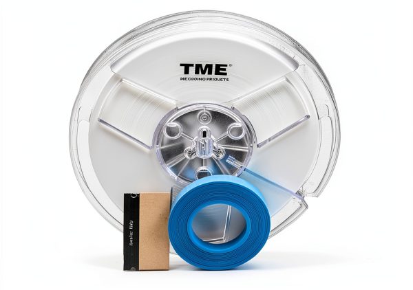 TME Leader Tape Open Reel Opaque White 1/4 inch x 500 Ft Splicing Tape-0