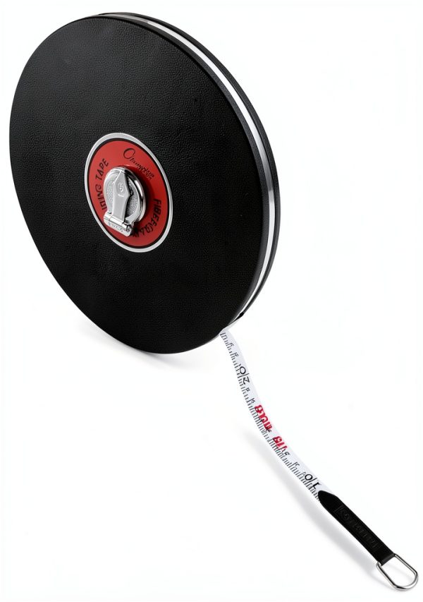 Champion Sports Closed Reel Measure Tape 250ft Dual-Sided Fiberglass-1