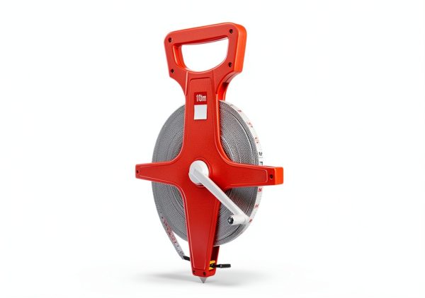 Open Reel Fiberglass Tape Measure Bdwievn 330FT (100M) Orange-2