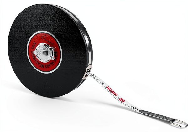 Champion Sports Closed Reel Measure Tape 165 ft Fiberglass Hand Crank-1