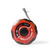 HAUTMEC 100ft/30m Tape Measure Long Measuring Tape Flexible PVC Fiberglass Dual Inch/Metric, Closed Reel Measure Tape, for Land Yard Distance Measurement, and Construction 25061-4