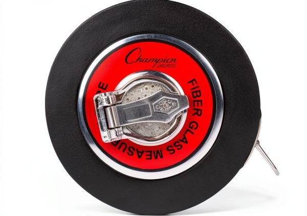 Champion Sports Closed Reel Measure Tape 50ft Fiberglass Dual Sided-0