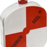 SitePro 6-1/2 ft Surveyor Tape Reel Orange Nylon 72lb Test Retractable-0