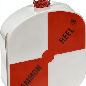 SitePro 6-1/2 ft Surveyor Tape Reel Orange Nylon 72lb Test Retractable-0