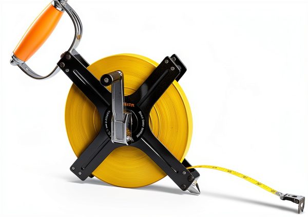 Komelon N6300 300-Feet Open Reel Metal Frame Tape Measure-0