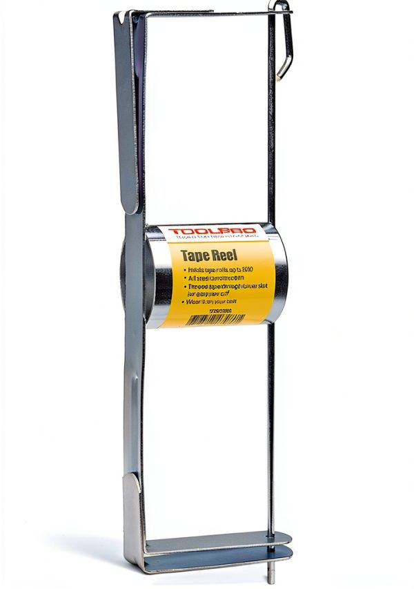ToolPro Drywall Tape Reel - Durable Tape for Drywall Repair - Holds up to 500 ft. Rolls of Drwyall Tape - 4 in. Long Belt Clip - Ideal for DIY Projects-0