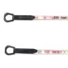 QWORK Tape Measure 330 ft Fiberglass Dual Side 1/2 Inch Reel-3