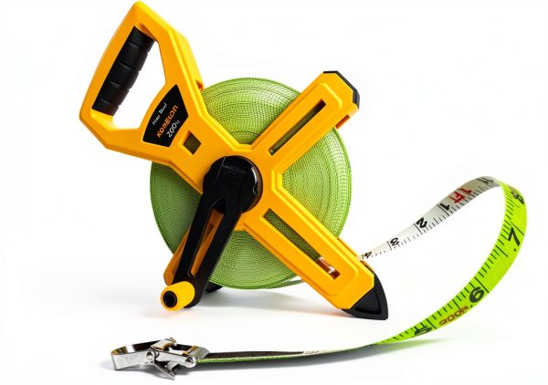 Komelon 6622 Open Reel Fiberglass Tape Measure, 200-Feet, Green-0